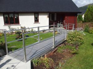 Handrail and ramp